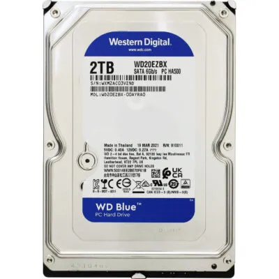 Накопичувач HDD SATA 2.0TB WD Blue 7200rpm 256MB (WD20EZBX)