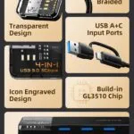 USB-хаб Cabletime CB03B USB Type-C 4-в-1