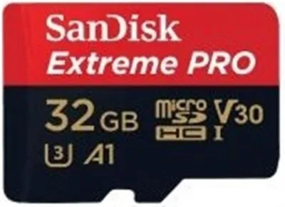 Карта пам`яті MicroSDHC 32GB UHS-I/U3 Class 10 SanDisk Extreme Pro A1 + SD-адаптер R100/W90MB/s (SDS