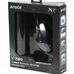 Миша A4Tech X-710BK Black USB + килимок A4Tech X7-200MP