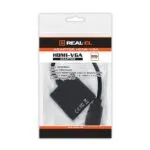 Адаптер REAL-EL HDMI - VGA (M/F), 0.15 м, чорний (EL123500020)