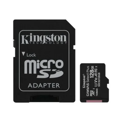 Карта пам`яті MicroSDXC 128GB UHS-I Class 10 Kingston Canvas Select Plus R100MB/s + SD-адаптер (SDCS