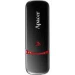 Флеш-накопичувач USB 64GB Apacer AH333 Black (AP64GAH333B-1)