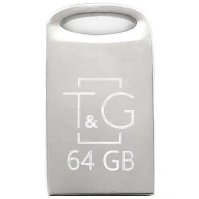 Флеш-накопичувач USB 64GB T&G 105 Metal Series Silver (TG105-64G)