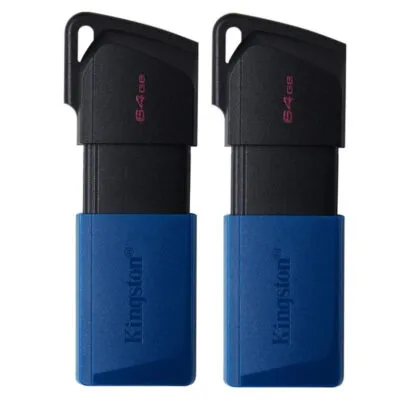 Флеш-накопичувач USB3.2 2x64GB Kingston DataTraveler Exodia M Black/Blue (DTXM/64GB-2P)