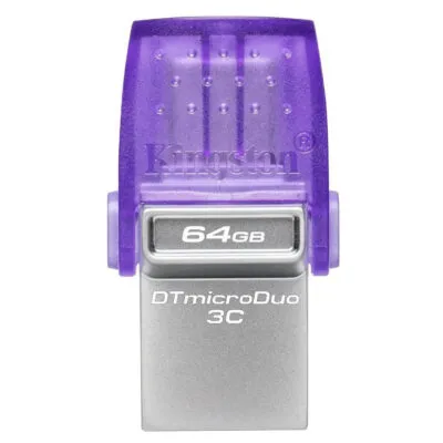 Флеш-накопичувач USB3.2 64GB Type-C Kingston DataTraveler microDuo 3C (DTDUO3CG3/64GB)