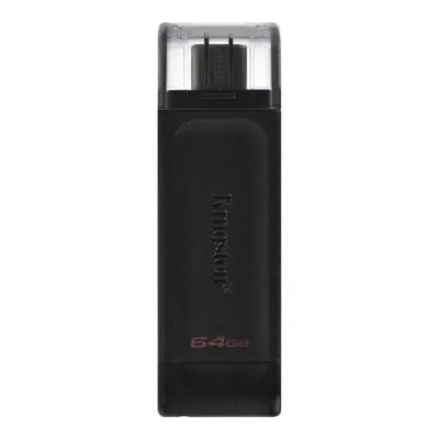 Флеш-накопичувач USB3.2 64GB Type-C Kingston DataTraveler 70 Black (DT70/64GB)