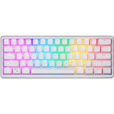Клавіатура бездротова Motospeed SK66 Gateron Blue Hot Swap White (mtsk66wmb)