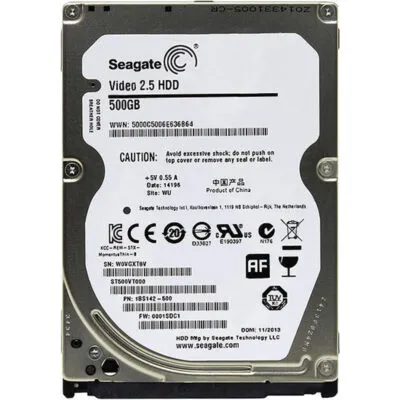 Накопичувач HDD 2.5" SATA  500GB Seagate 5400rpm 16MB Video (ST500VT000) Refurbished